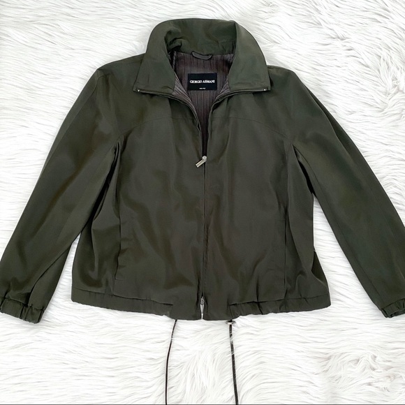armani jacket green